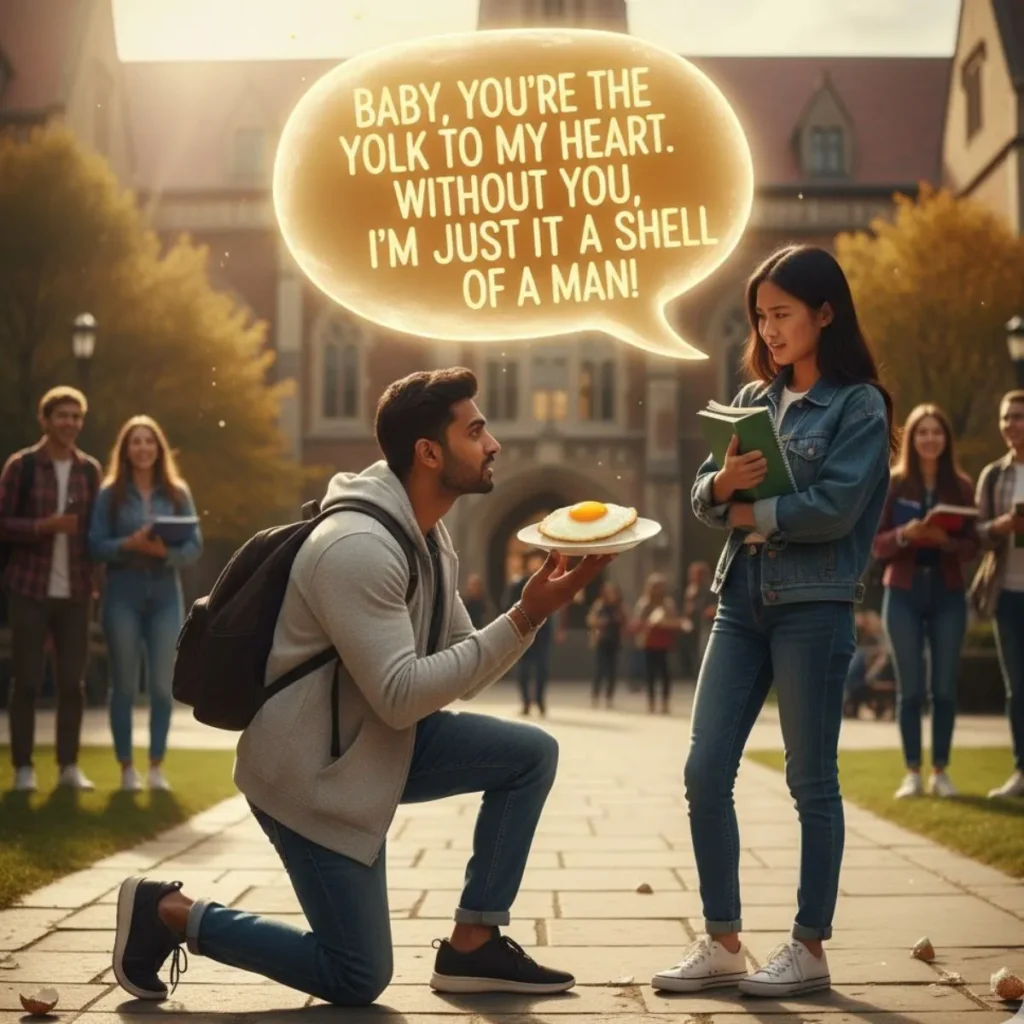 Over-the-Top Dramatic Egg Rizz Lines