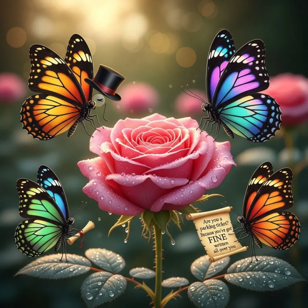 Compliment Butterfly Rizz Lines