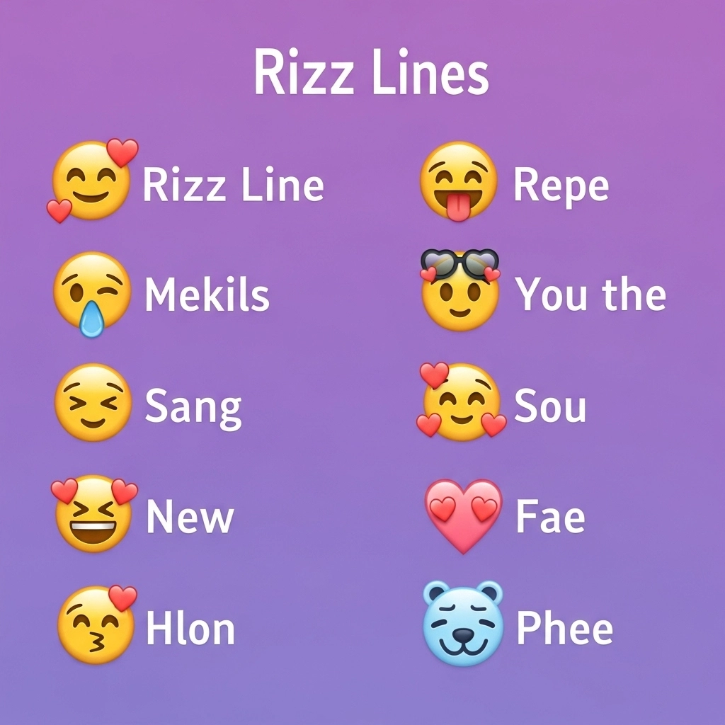  Cute Emoji Rizz Lines
