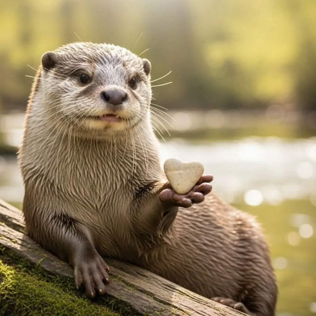Cute Otter Rizz Lines