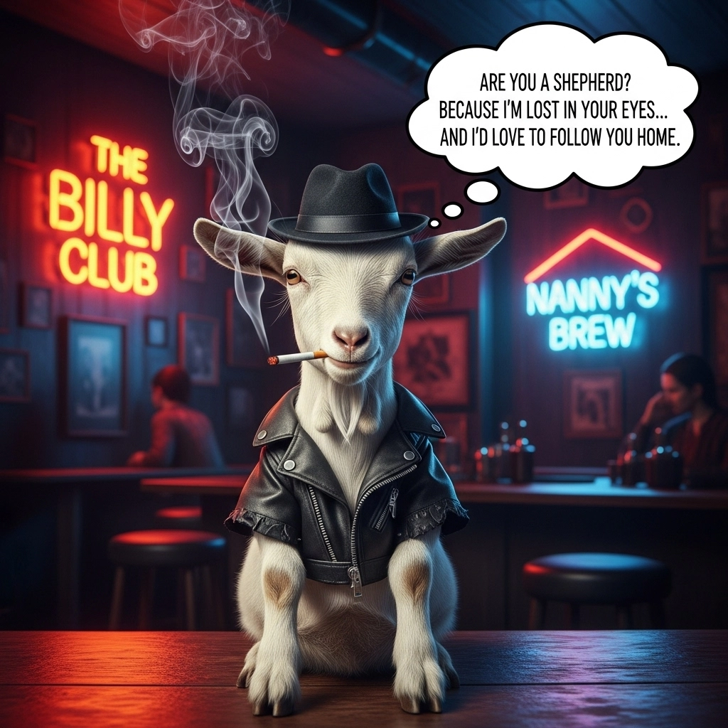 Dark Humored Goat Rizz Lines For Edgy Flirting