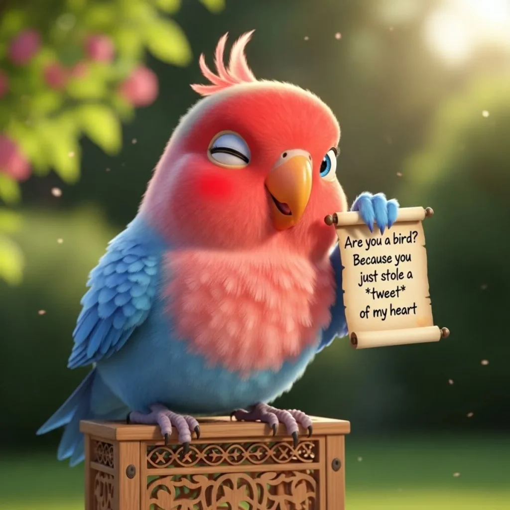 Flirty Love Bird Rizz Lines