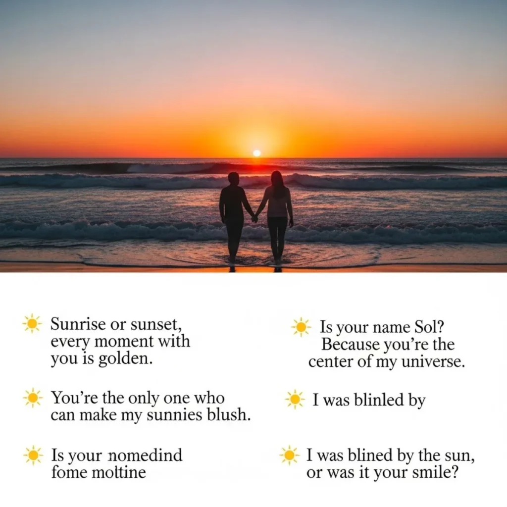 Instagram Sun Caption Rizz Lines