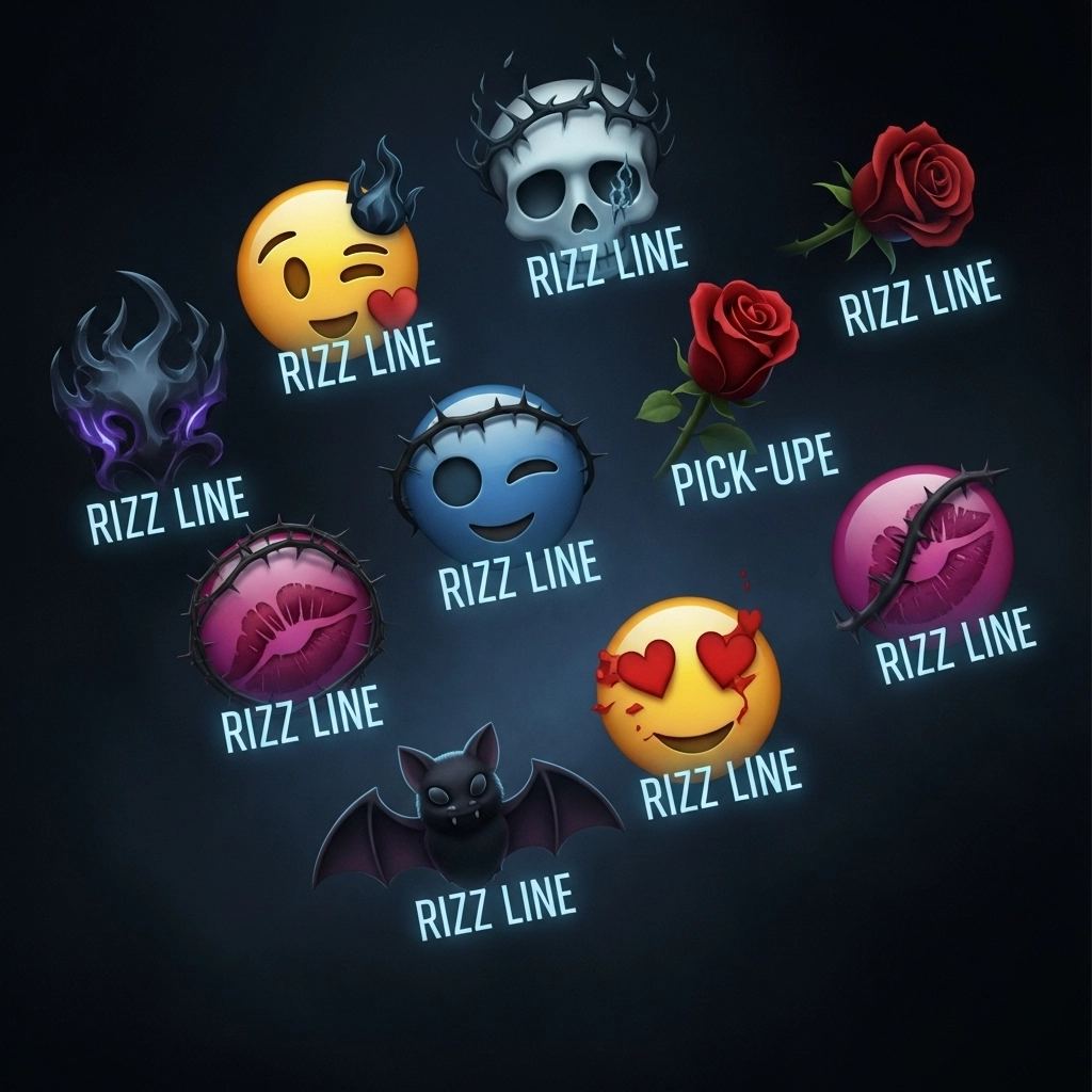 Mysterious & Dark Emoji Rizz Lines