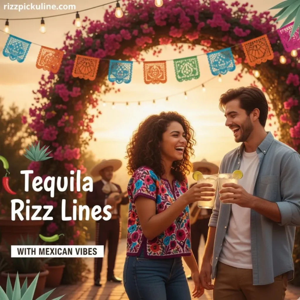 Tequila Rizz Lines with Mexican Vibes