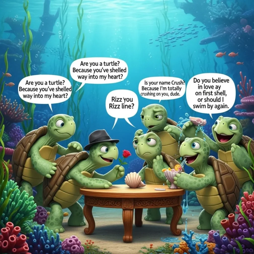 Turtle Rizz Lines for Friends