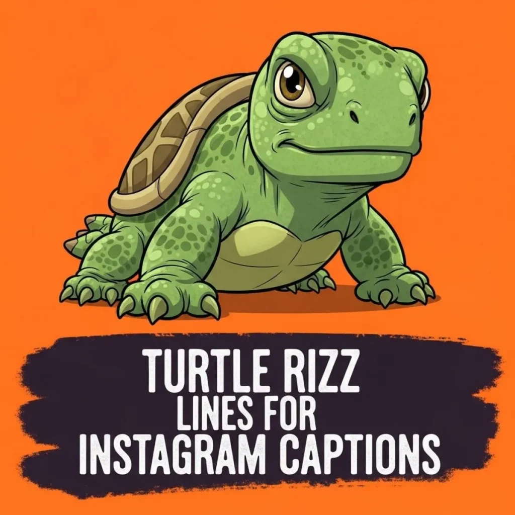 Turtle Rizz Lines for Instagram Captions