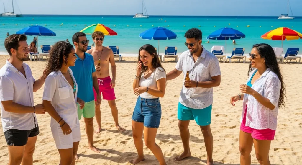 Beach Rizz Lines in Sint Maarten