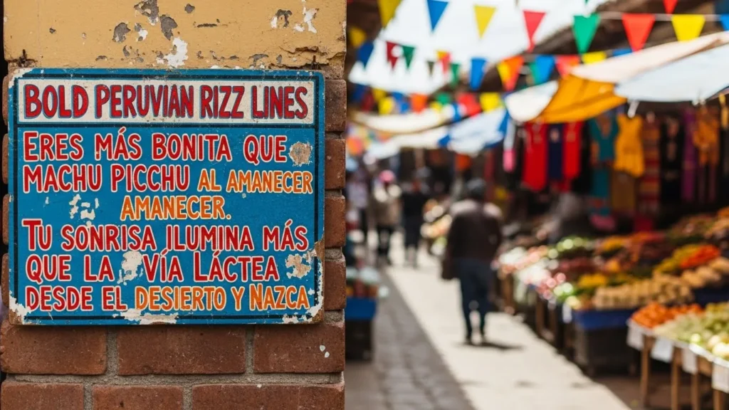 Bold Peruvian Rizz Lines