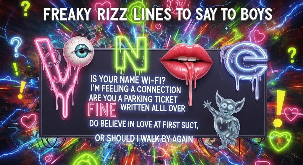 Freaky Rizz Lines to Say to Boys