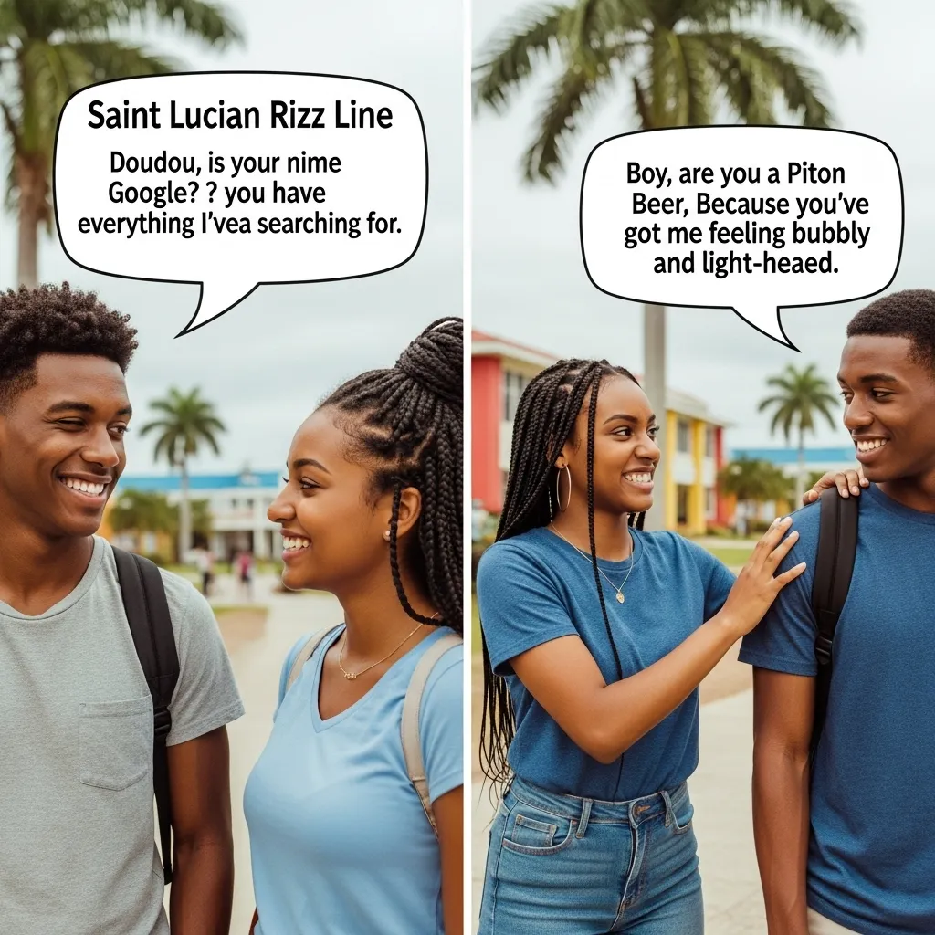 Funny and Playful Saint Lucian Rizz Lines