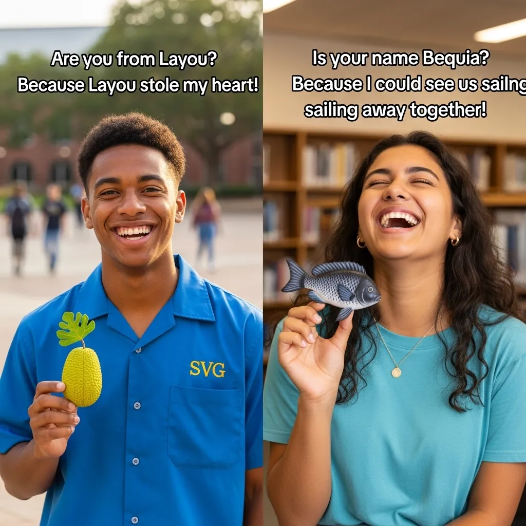 Funny and Playful Saint Vincentian Rizz Lines