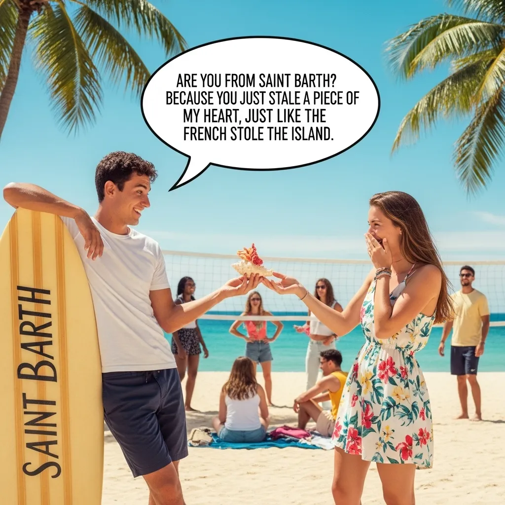 Funny Saint Barthelemy Rizz Lines