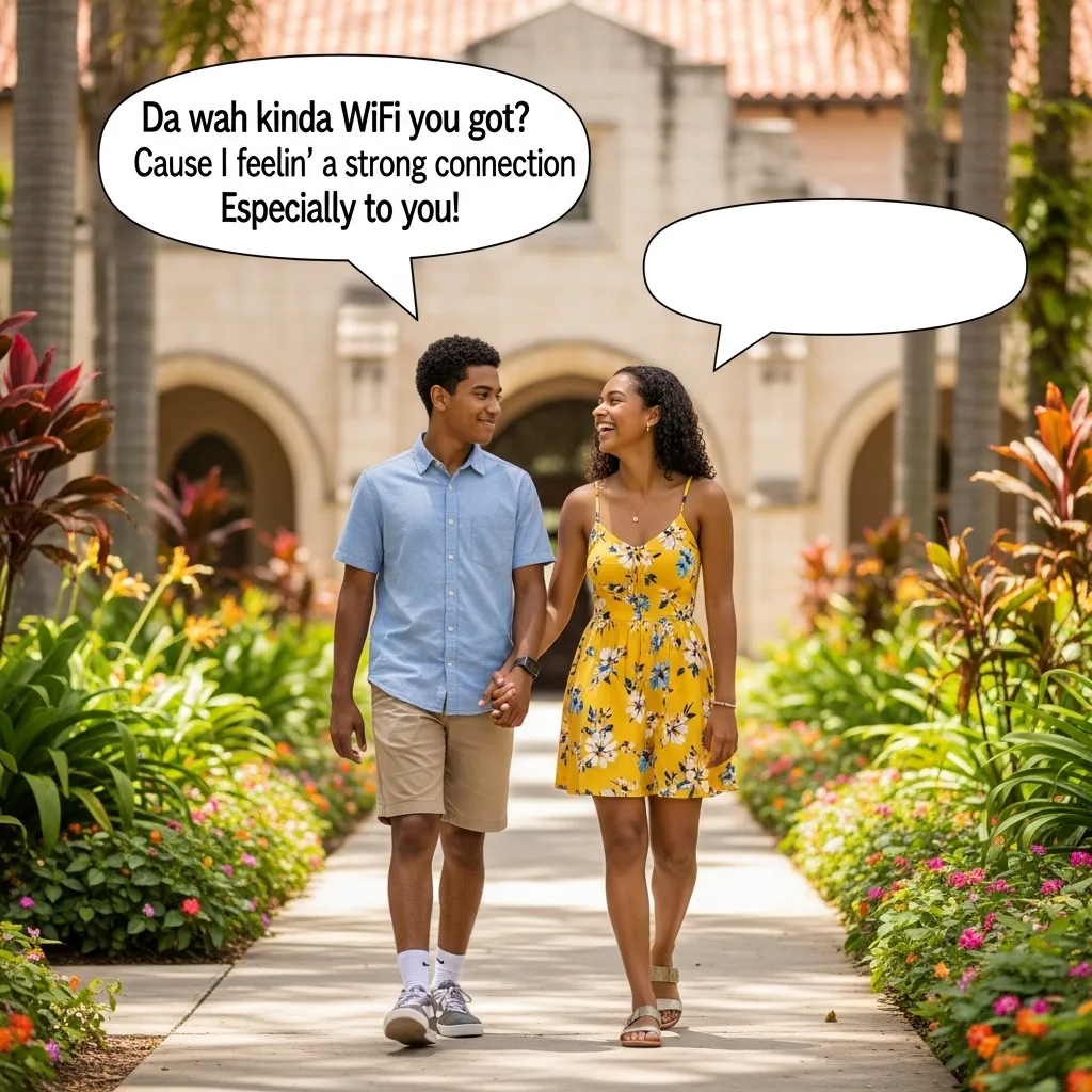 Playful Belizean rizz lines for confidence