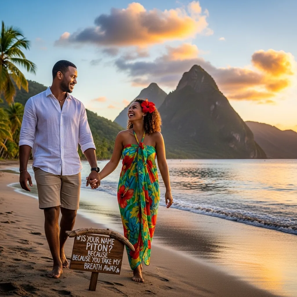 Romantic Saint Lucian Rizz Lines