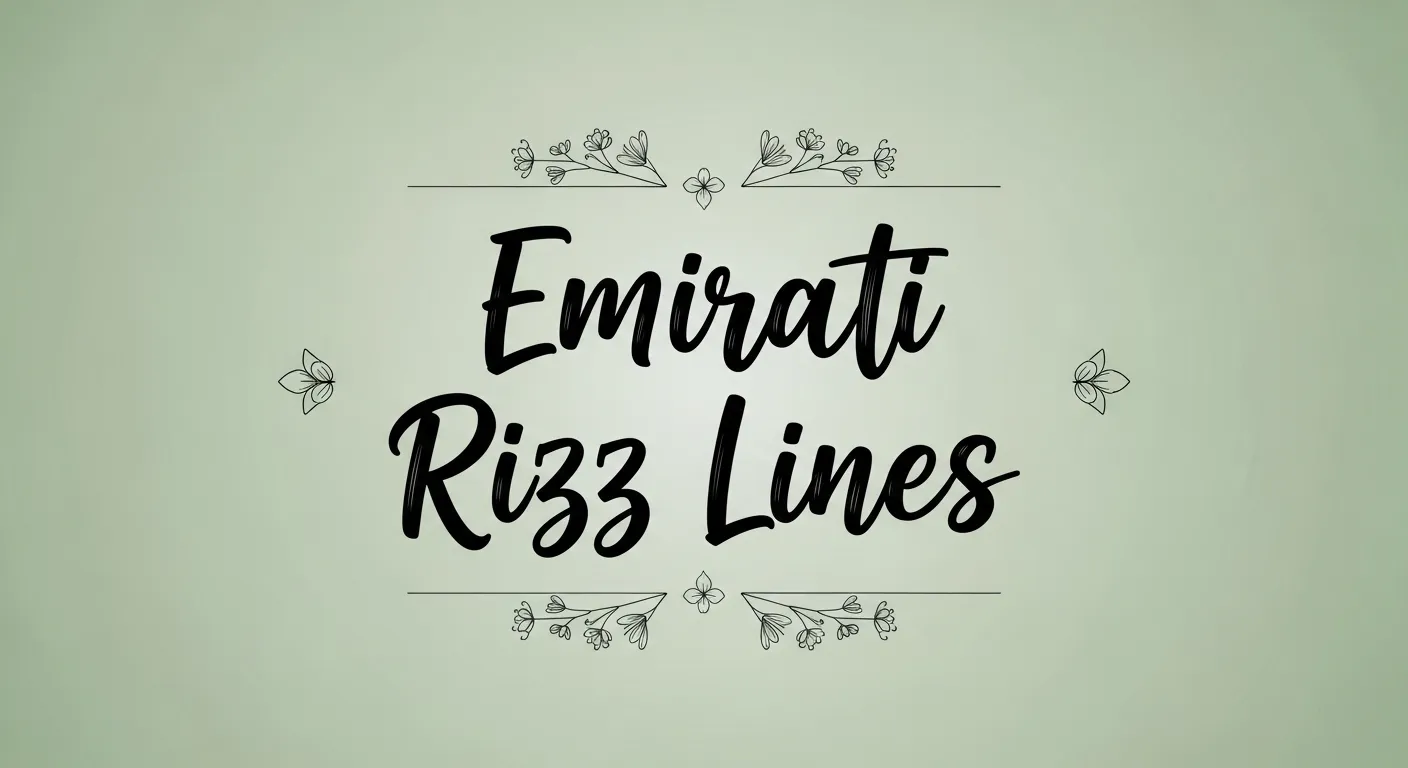Emirati Rizz Lines